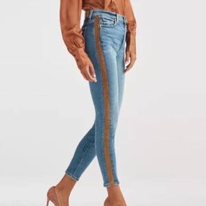 7 For All Mankind Luxe High Waist Ankle Skinny Jeans Size 26